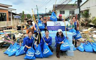 TQM ผนึกกำลังสาขา ช่วยเหลือผู้ประสบภัยน้ำท่วมจังหวัดน่าน