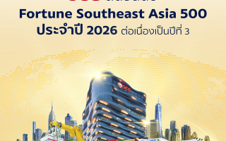 SCG ย้ำความแข็งแกร่งผู้นำธุรกิจระดับภูมิภาค ติดอันดับ 22 ใน Fortune Southeast Asia 500 